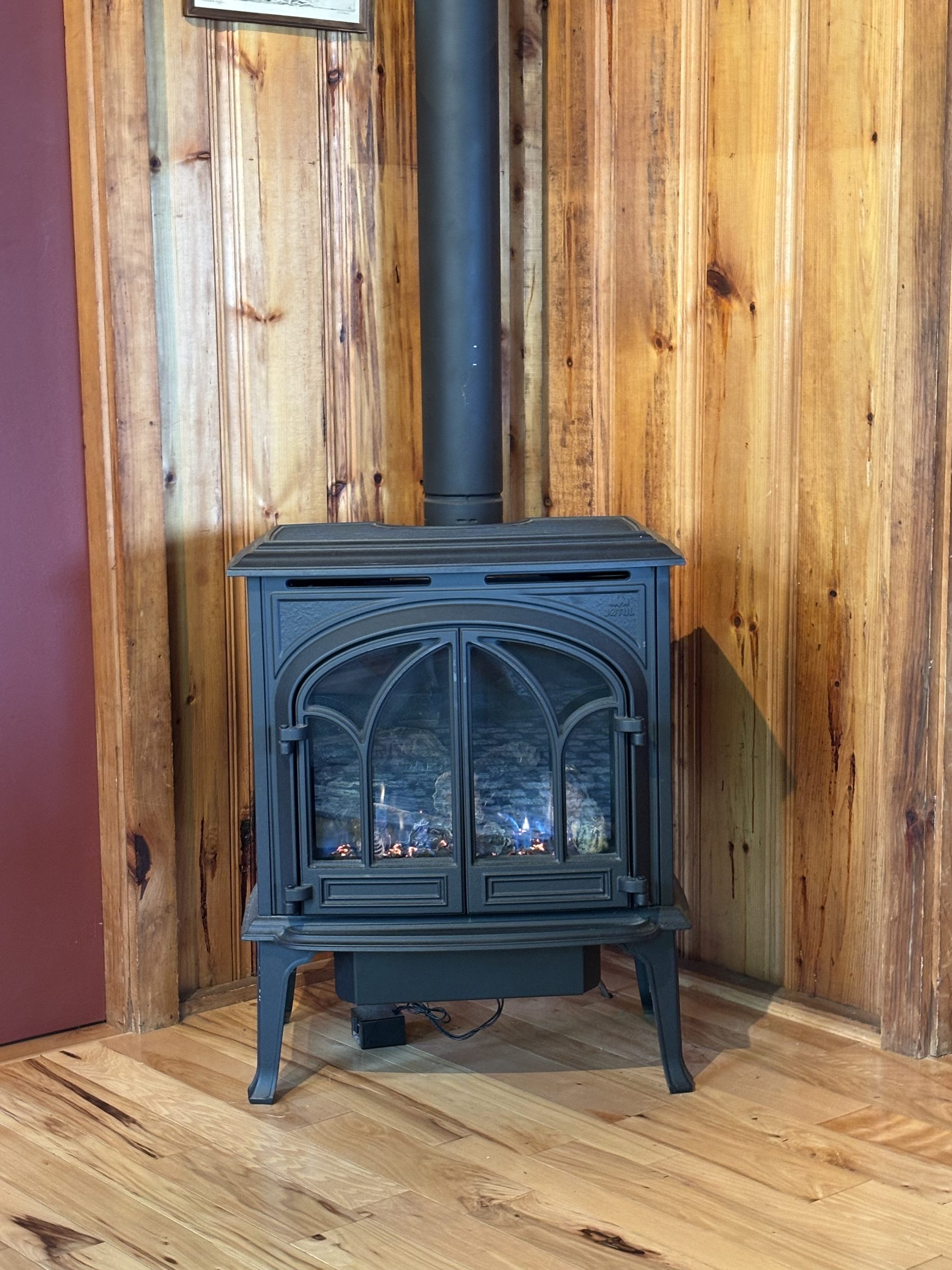 Harmony cabin propane fireplace