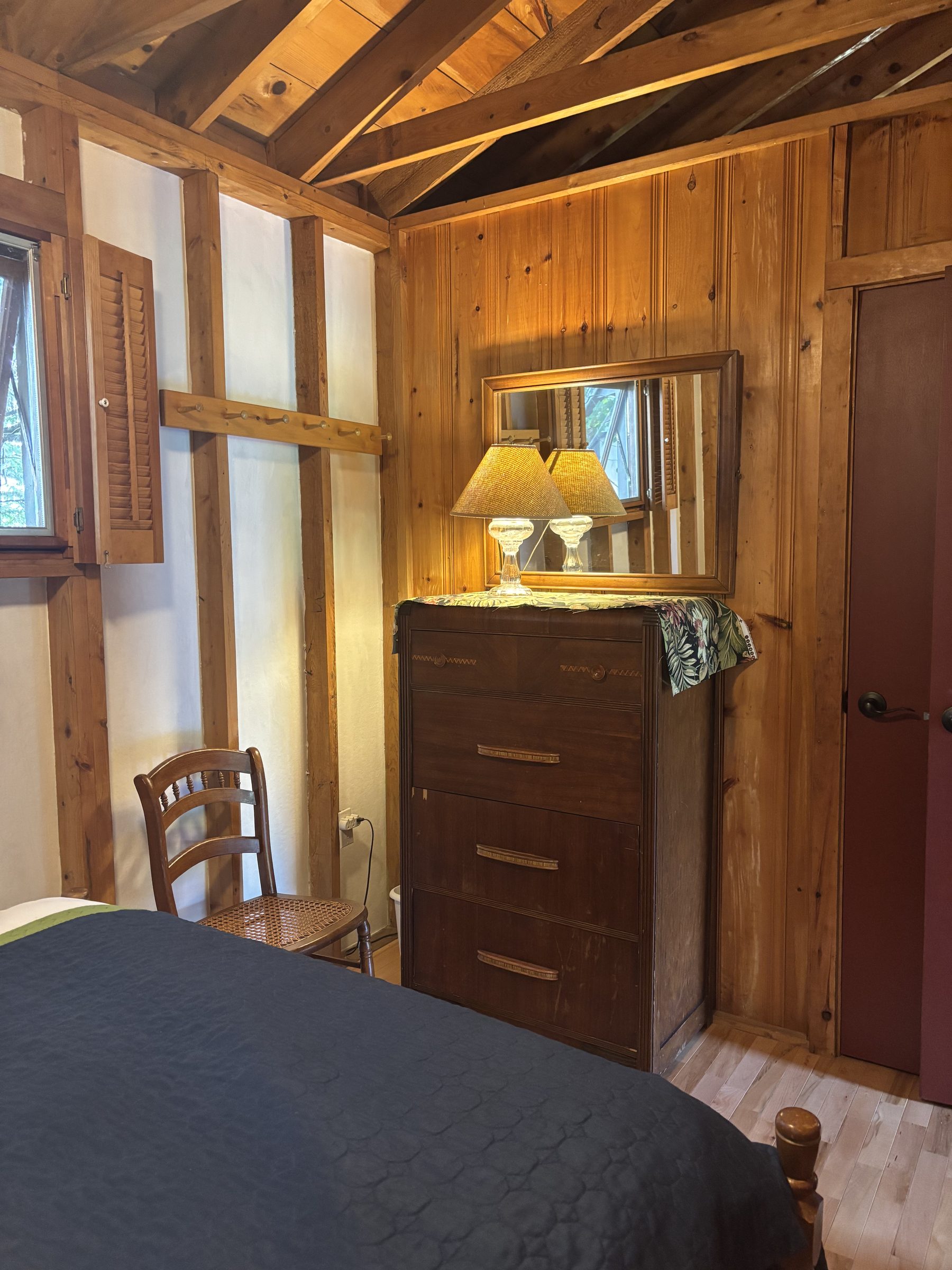 Harmony cabin bedroom dresser and mirror