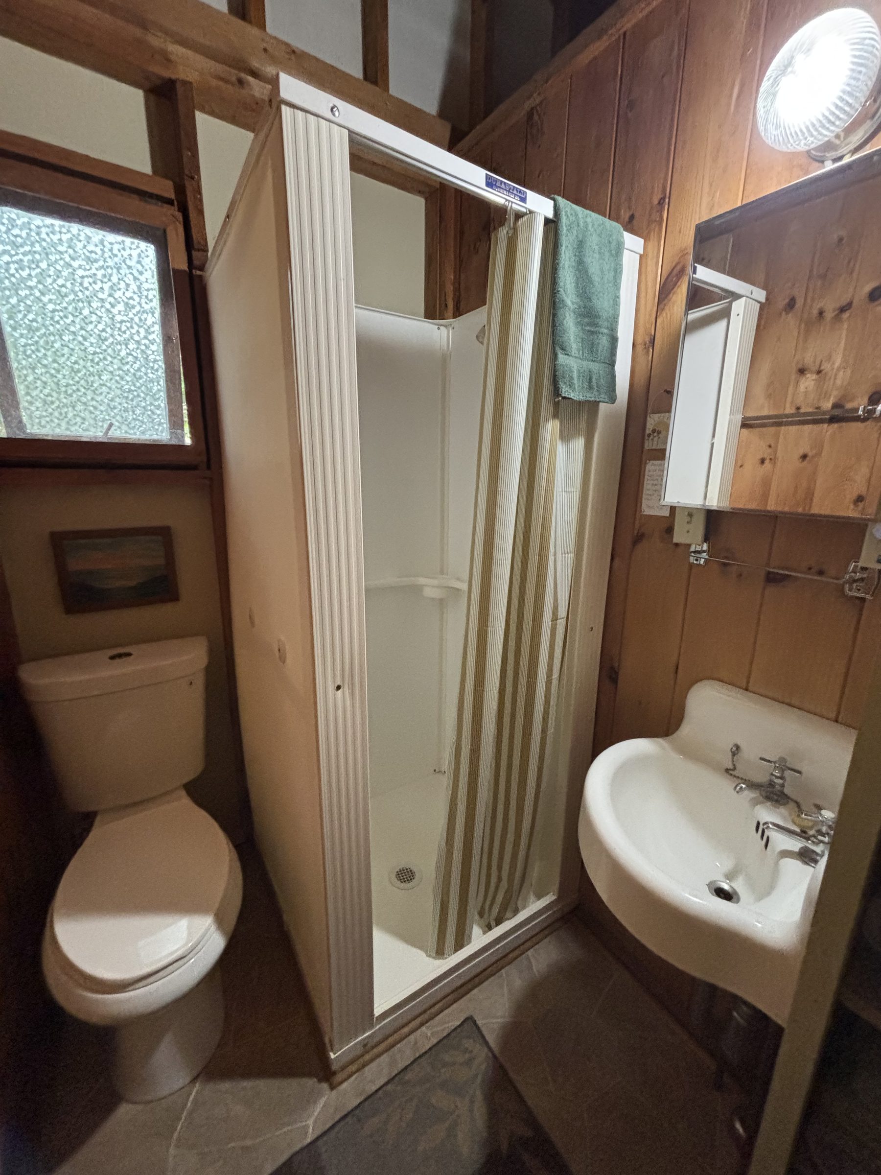 Serenity cabin bathroom